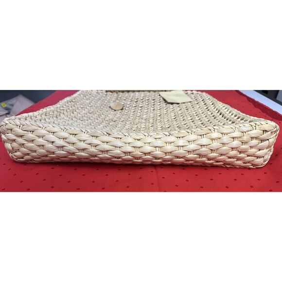 Tommy Bahama Twisted Original Straw Tote Bag Hard Handled Shoulder Beach Bag NWT - Picture 6 of 7